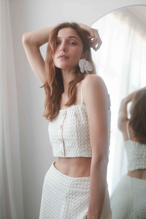 Waffle Crop Top
