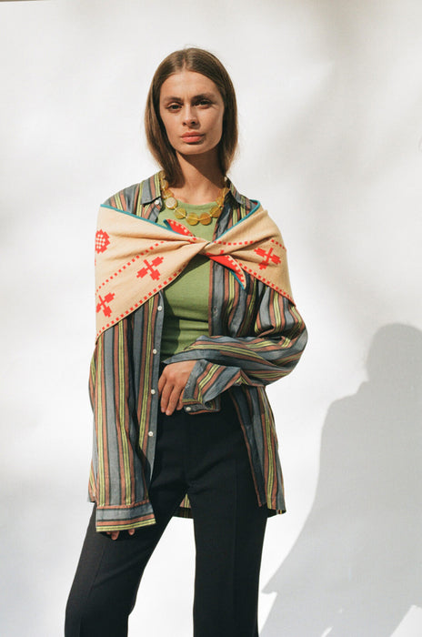 Folk Merino Scarf