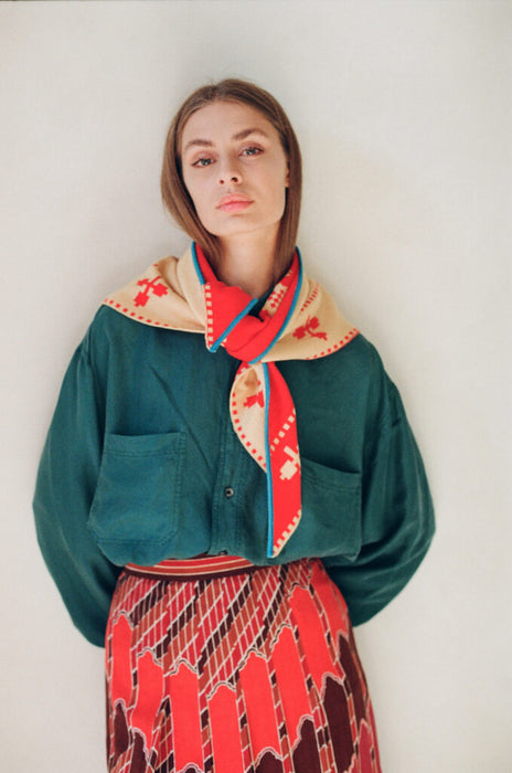 Folk Merino Scarf
