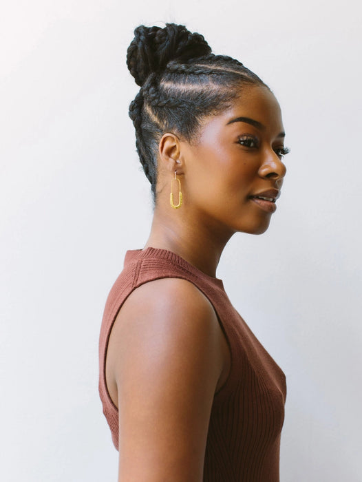 Macramé Link Earrings