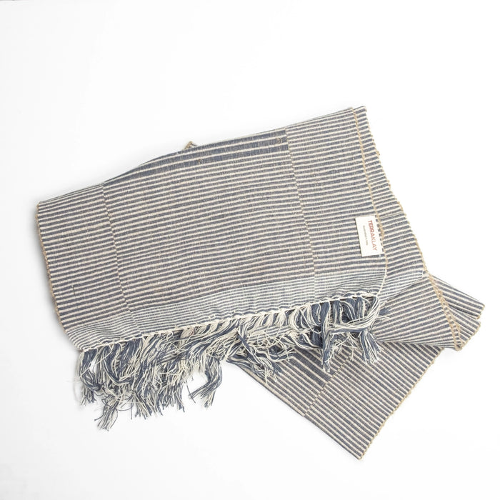 Hand Loomed Cotton & Jute Table Runner