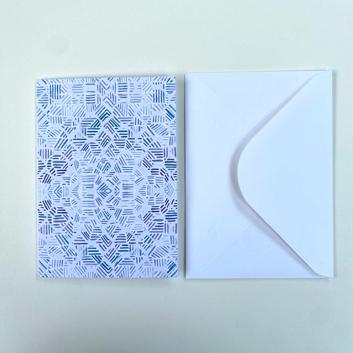 Light Denim Circles Card