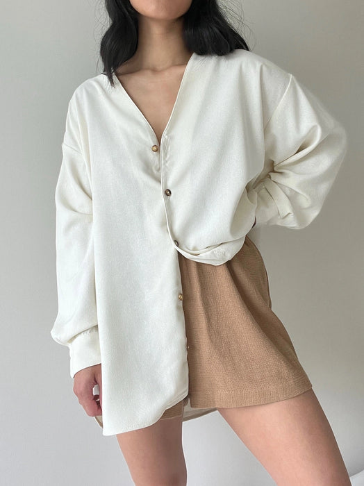 Mary Margaret Silk Herringbone Tunic