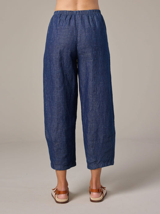 Flax Denim Lantern Pant
