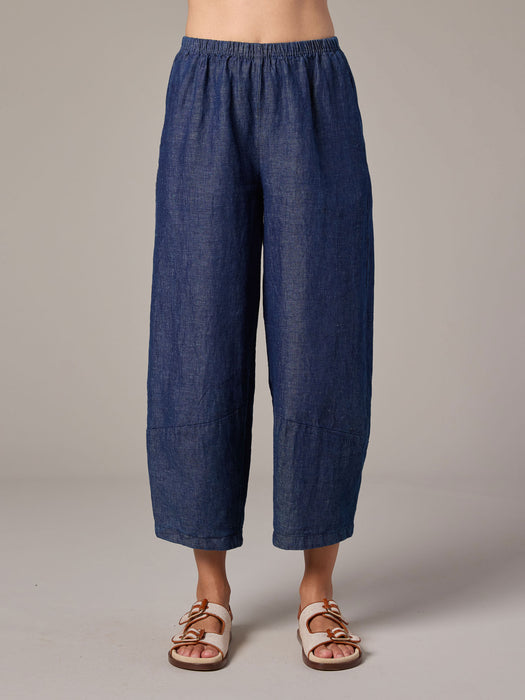 Flax Denim Lantern Pant
