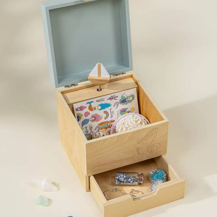 Ocean Wooden Musical Souvenir Box