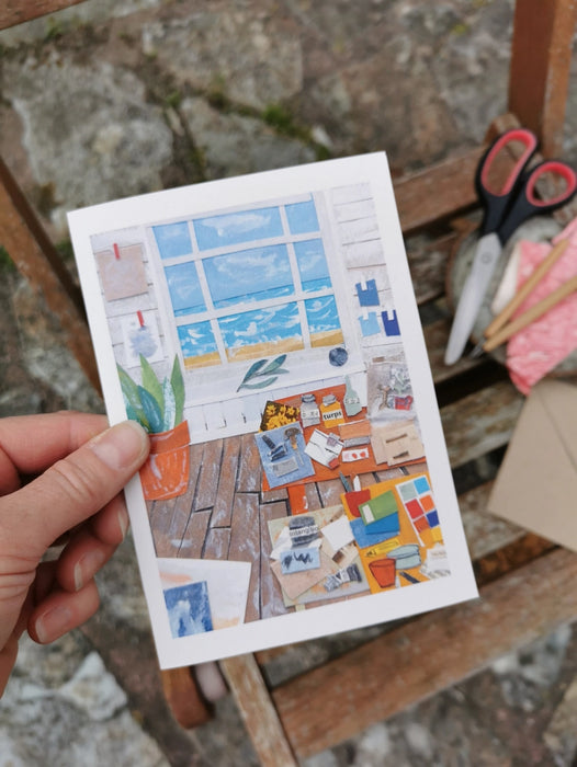Studio By the Sea A6 Greeting Card