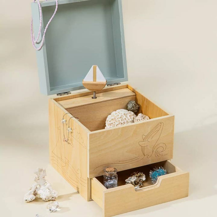 Ocean Wooden Musical Souvenir Box