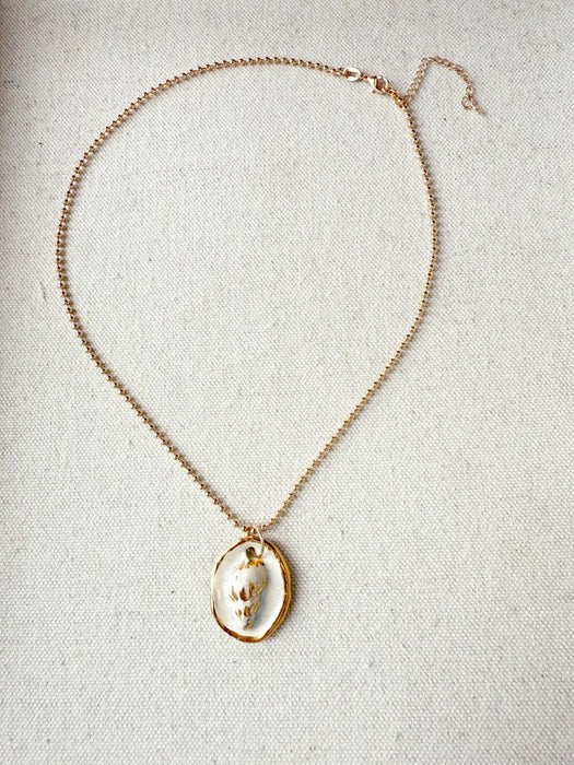 Whisper Shell Charm Necklace