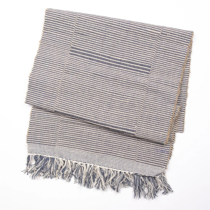 Hand Loomed Cotton & Jute Table Runner
