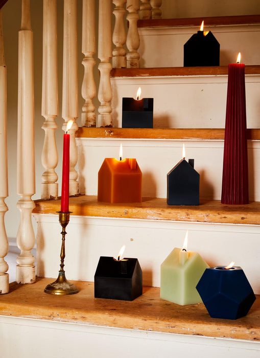 Handmade Beeswax Sculptural House Candle