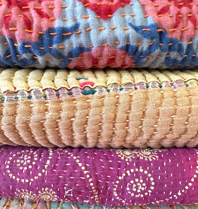 Portable Kantha Quilt