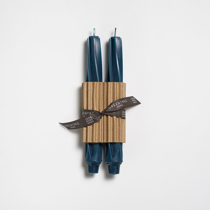 9" Twist Taper Candles - Set of 2