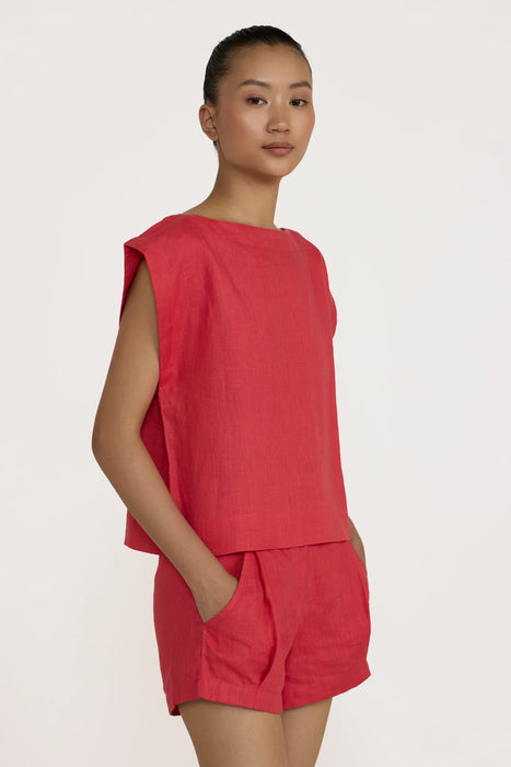 Pleated Tailored Short