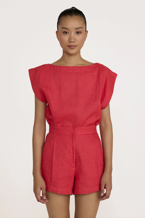 Pleated Tailored Short