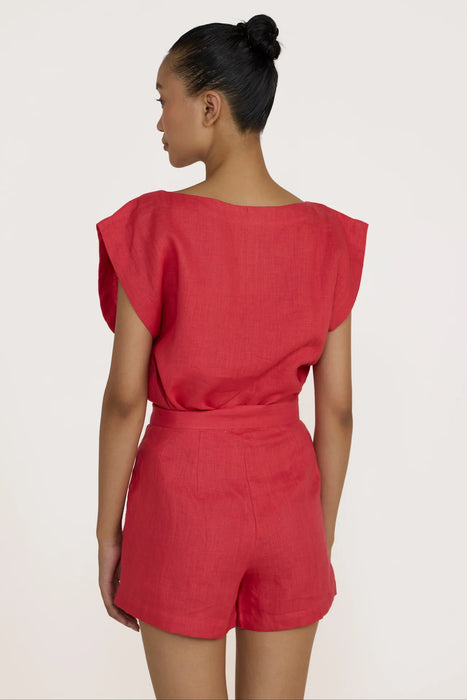 Pleated Tailored Short