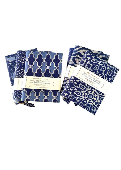 Indigo Cotton Block Print Journal