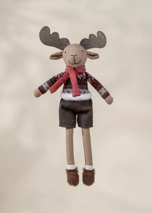 Holiday Moose Plush Toy