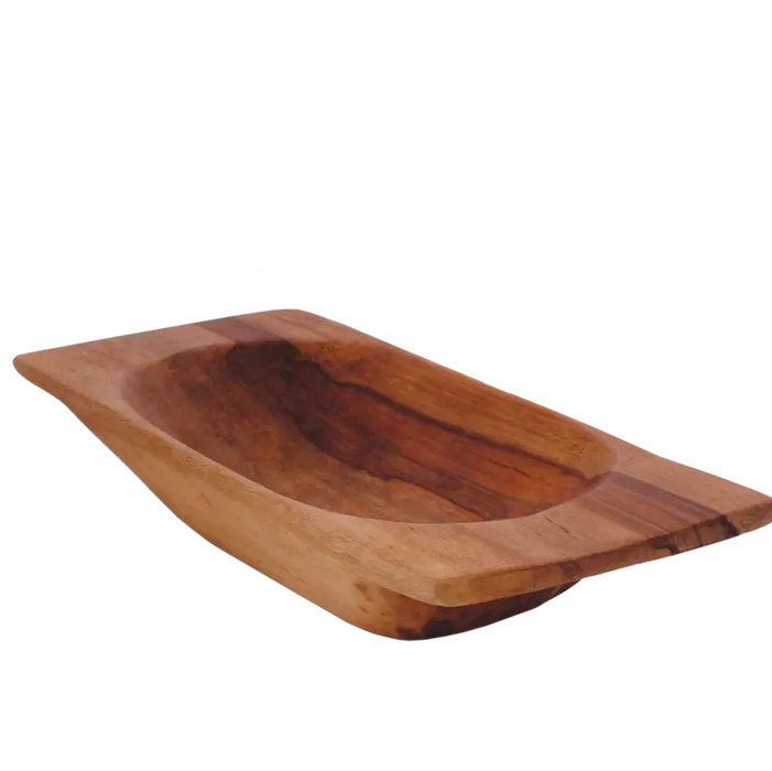 18" Wood Dough/Trencher Bowl