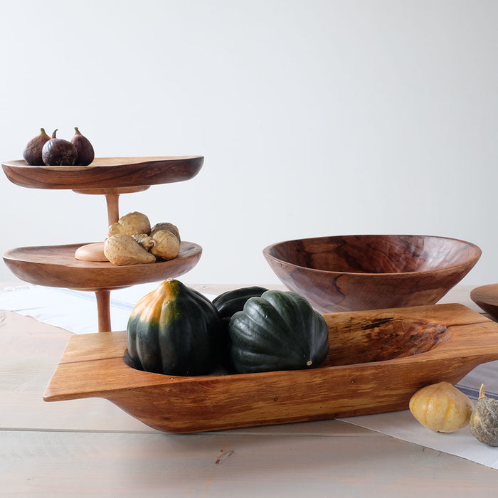 Wood Serving Stand