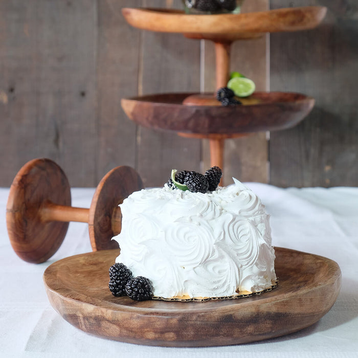Wood Serving Stand