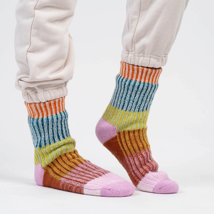Mosaic Knit House Socks