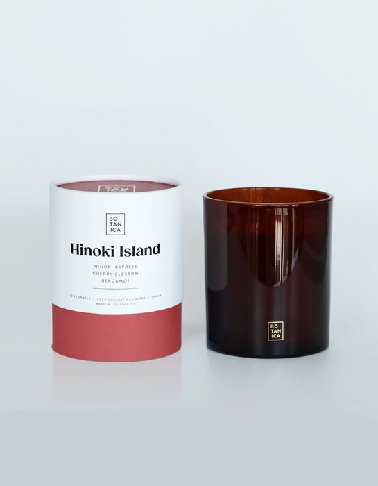 Hinoki Island Candle: Cypress, Cherry Blossom + Bergamot