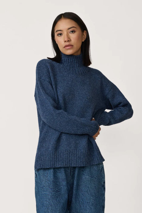 Alpaca Totto Mock Turtleneck Sweater