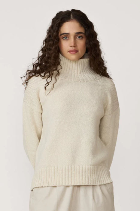 Cotton Totto Mock Turtleneck Sweater