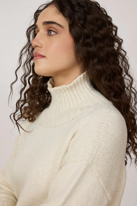 Cotton Totto Mock Turtleneck Sweater