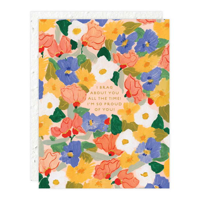 Flower Power Congrats Card