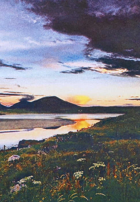Scotland Sunset Risograph A4 Print