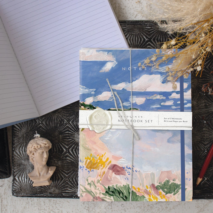 Floral Bluff Sewn Trio Notebook Set