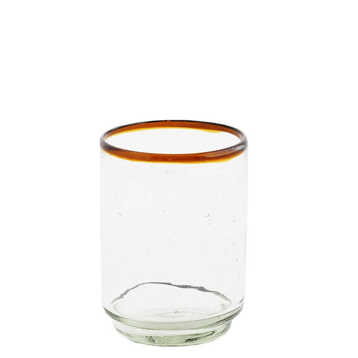 Colored Rim Medium Stacking Glass