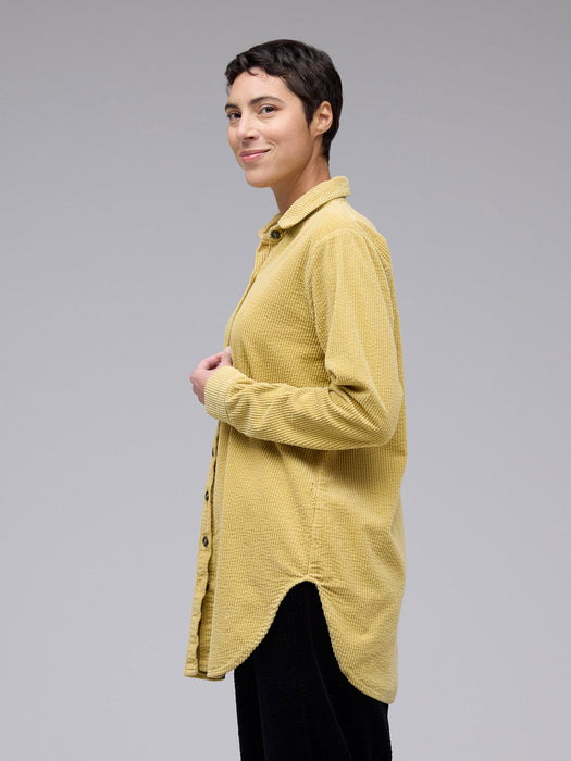 Lux Cord A-Line Shirt Jacket