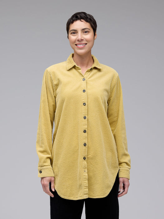 Lux Cord A-Line Shirt Jacket
