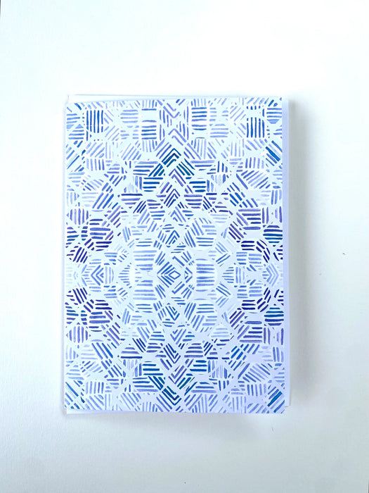 Light Denim Circles Card