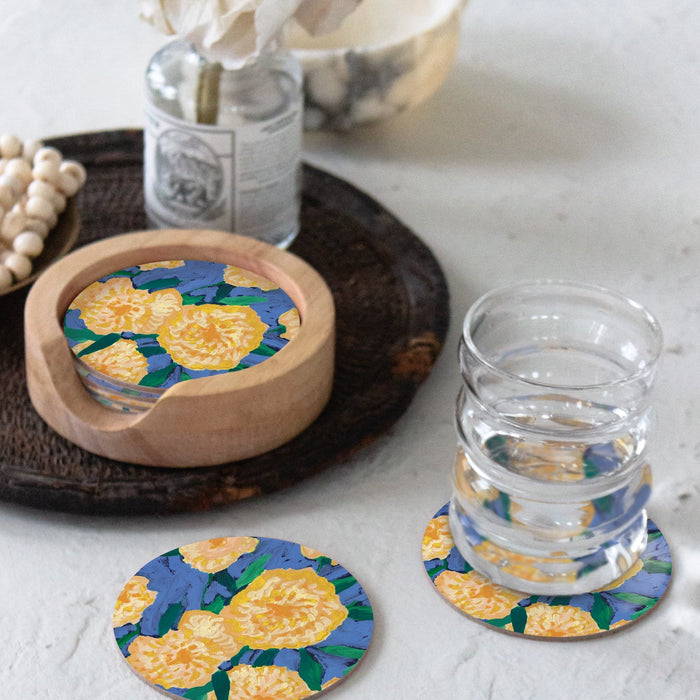 Bursts of Marigolds Coaster