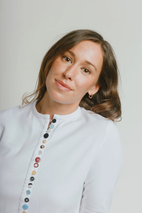 Mix Match Button Long Sleeve Top