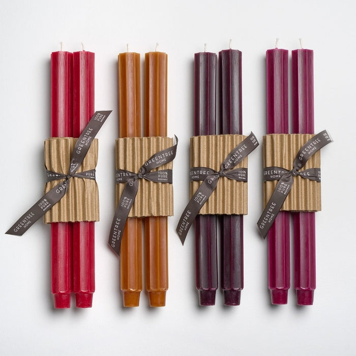 12" Fluted Church Tapers - Set of 2