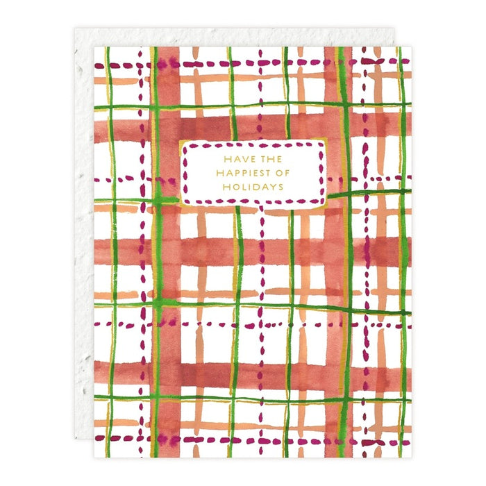 Holiday Plaid Card