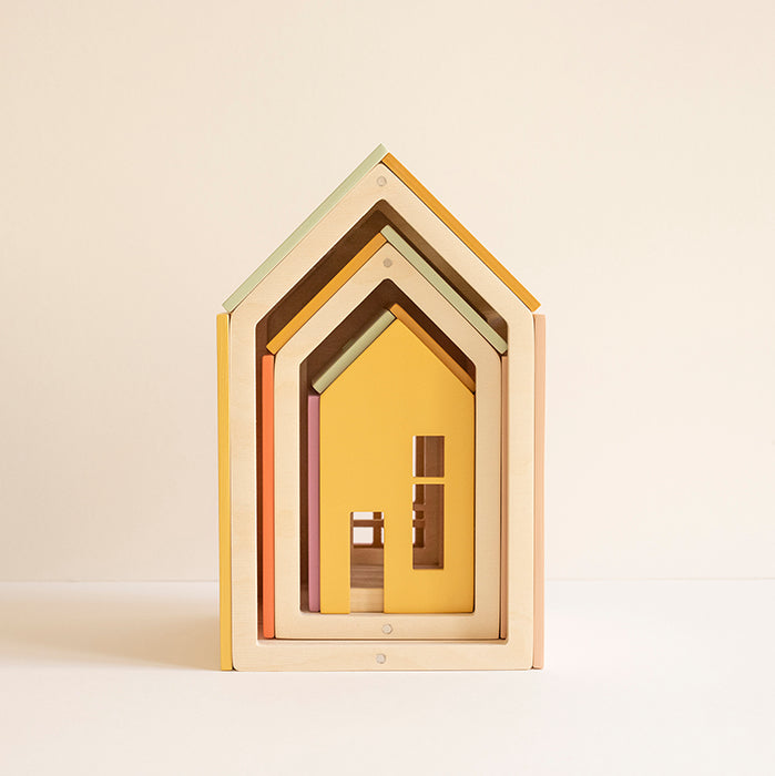 Magnetic Wooden Dollhouses - Set of 3