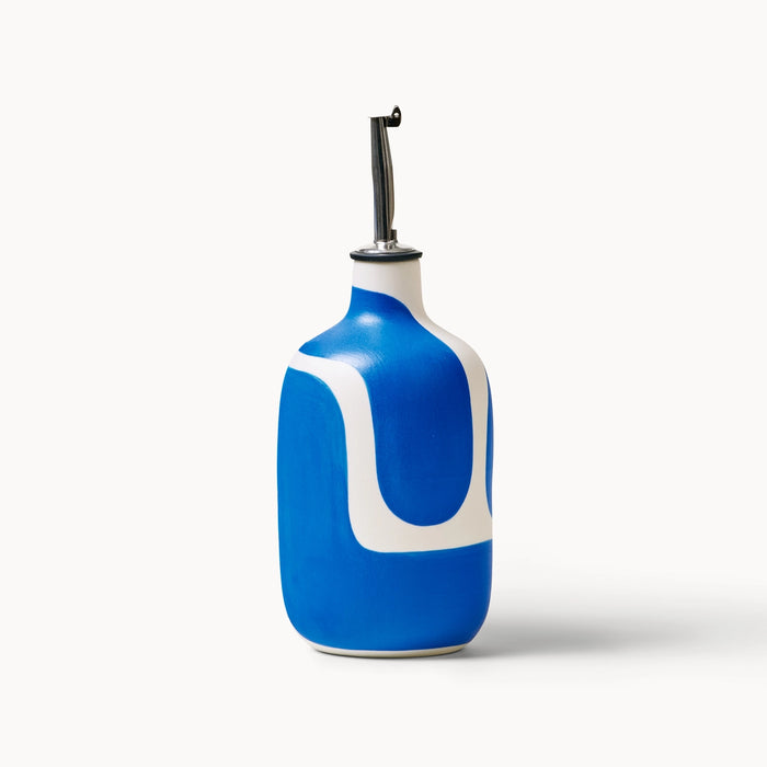 Cobalt Color Block Oil/Vinegar Cruet