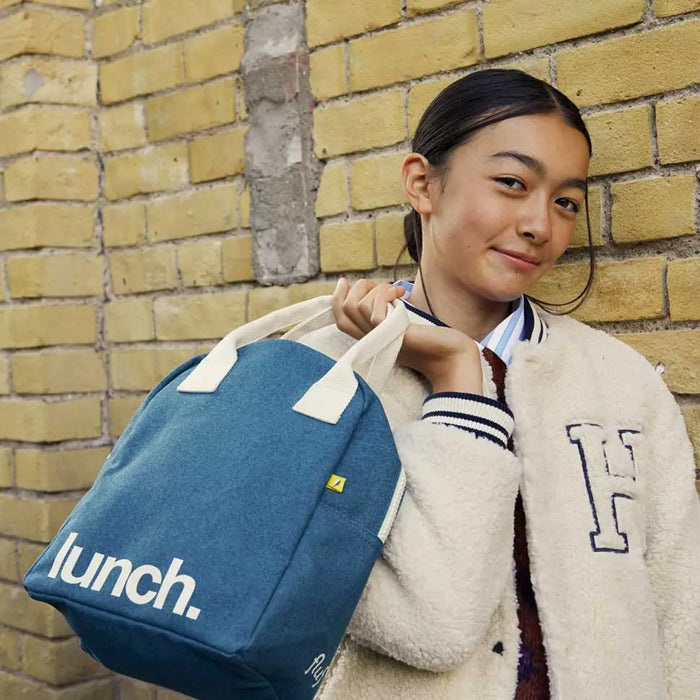 Organic Cotton Zipper Lunch Bag