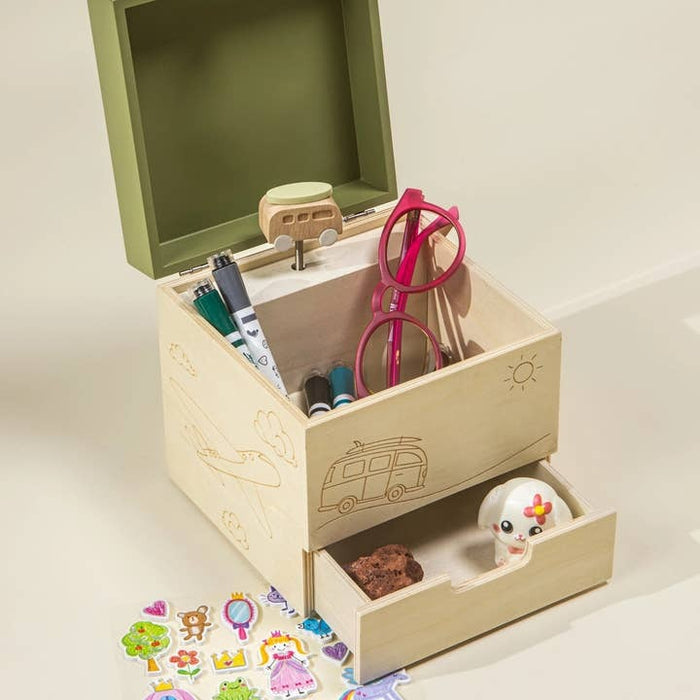 Travel Wooden Musical Souvenir Box