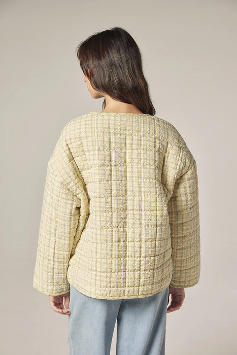 Eyelet Reversible Quilted Jacket