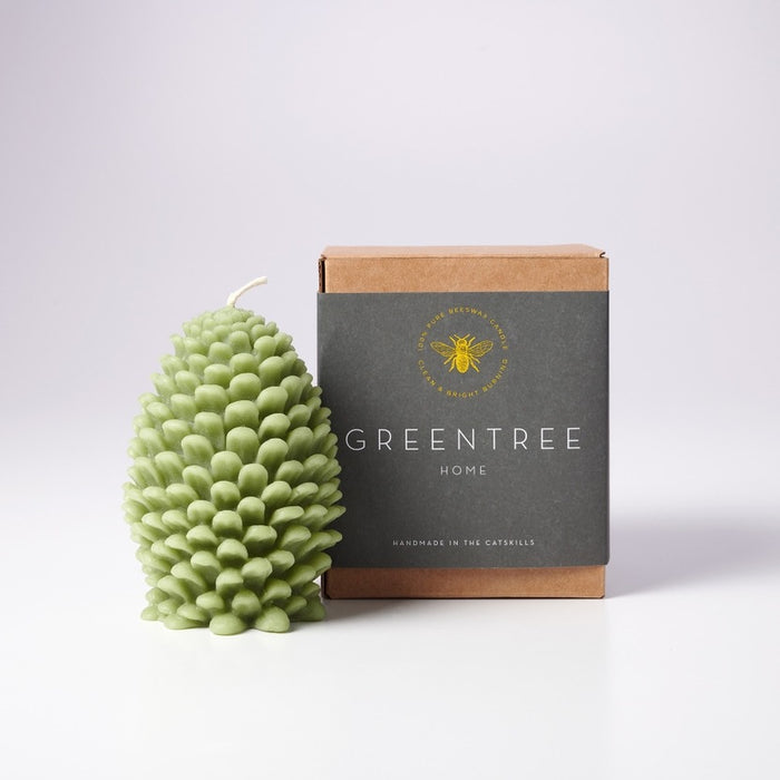 Jumbo Pine Cone Beeswax Candle