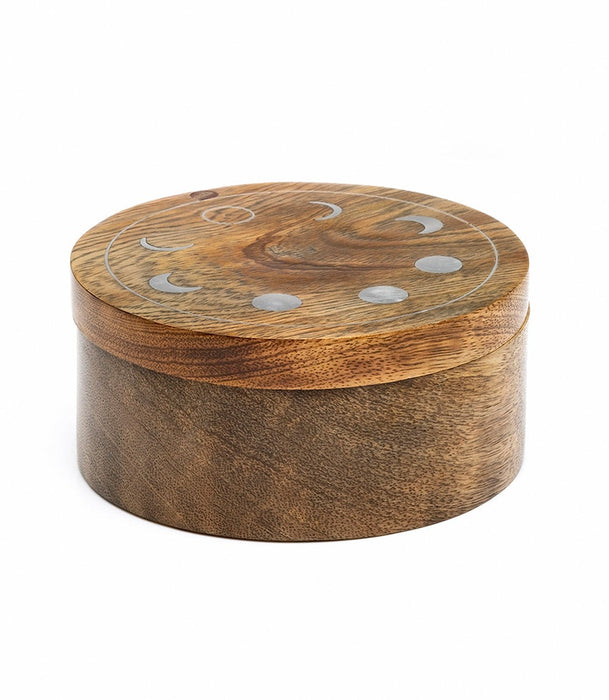 Indukala Moon Phase Round Pivot Box