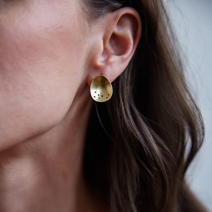 Mini Origin Earrings - Brass