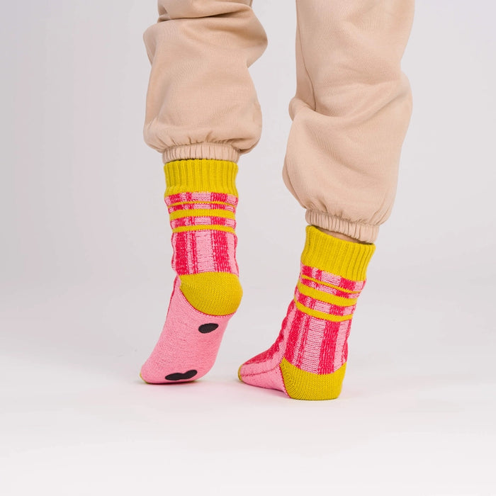 Plaid Stripe House Socks